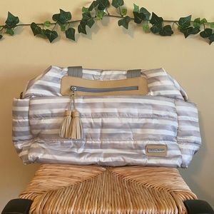 Skip*Hop Riverside Striped BoHo Ultralight Diaper Satchel Bag